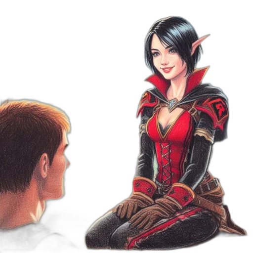 concept art, comic book art, fantasy art, photorealistic transparent PNG cut-out