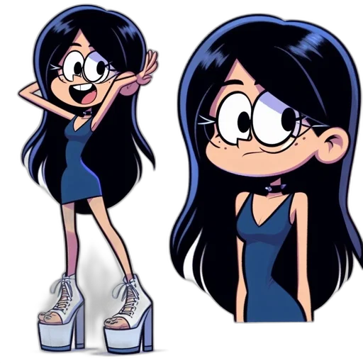 dress, shoes, cartoon, concept art transparent PNG cut-out