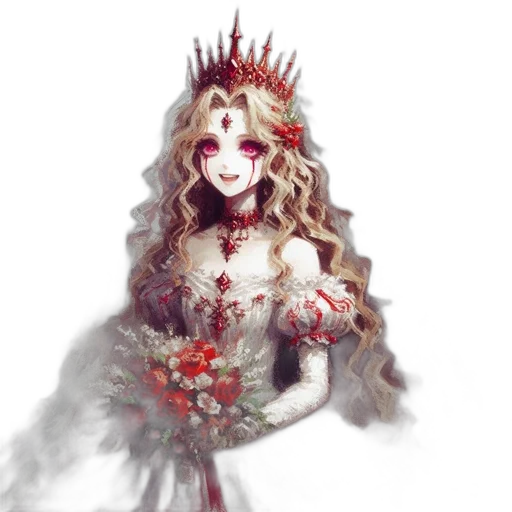 crown, dress, fantasy art, concept art transparent PNG cut-out