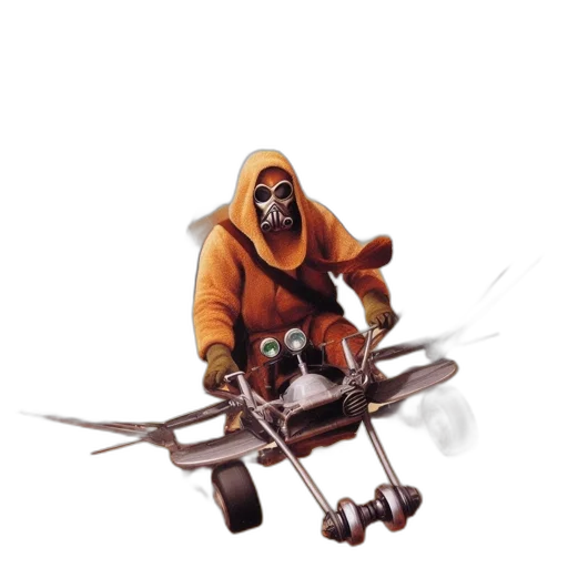 weapon, staff, jacket, mask transparent PNG cut-out