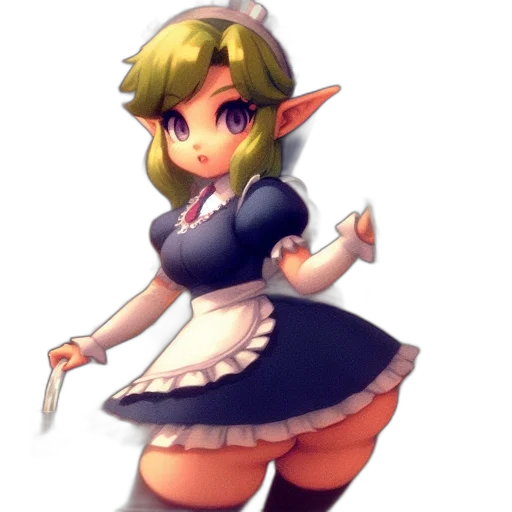 staff, dress, creature, weapon transparent PNG cut-out