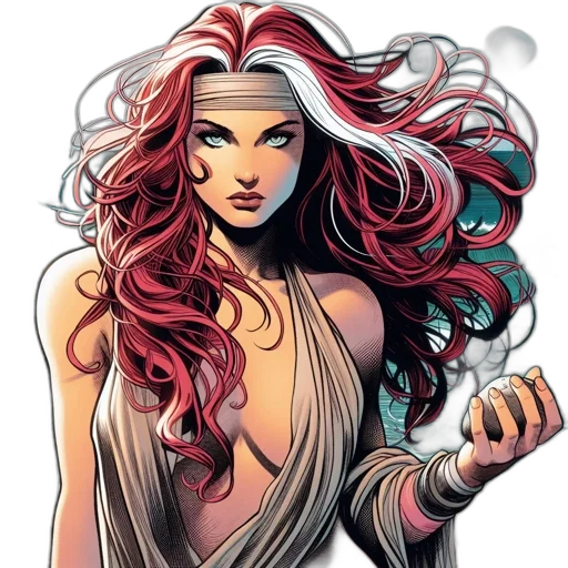 comic book art, concept art, fantasy art, cartoon transparent PNG cut-out