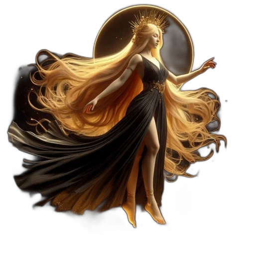 hair, crown, dress, mask transparent PNG cut-out