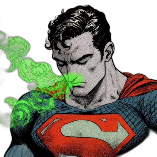 comic book art, concept art, cartoon, green transparent PNG cut-out