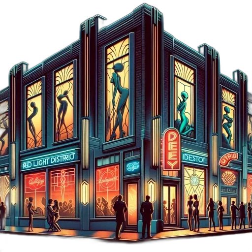 building, concept art, comic book art, cyberpunk transparent PNG cut-out