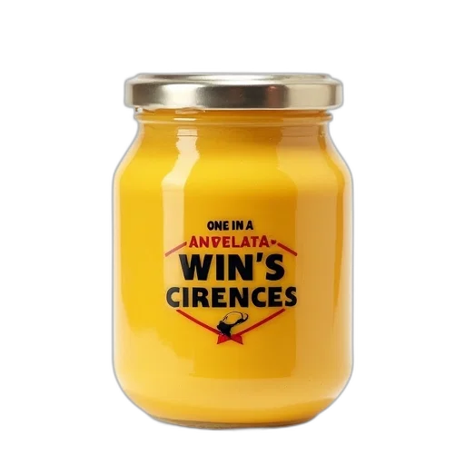food, yellow, ceramic, jar transparent PNG cut-out