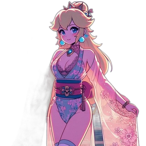 dress, staff, vaporwave, concept art transparent PNG cut-out