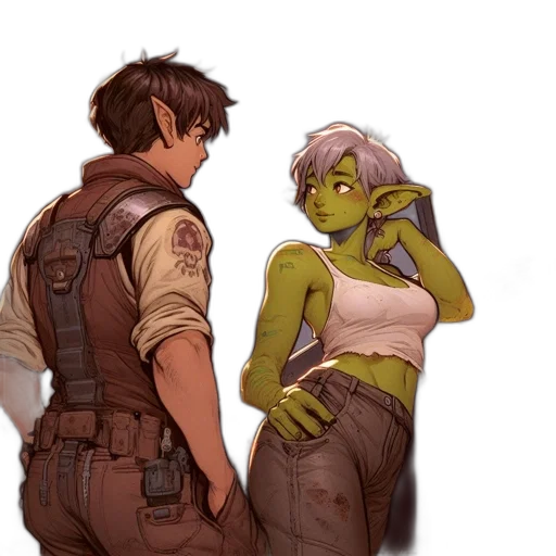 staff, concept art, comic book art, watercolor transparent PNG cut-out