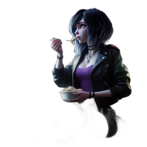 food, jacket, staff, weapon transparent PNG cut-out