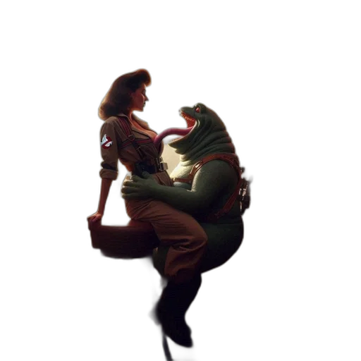 creature, dragon, animal, staff transparent PNG cut-out
