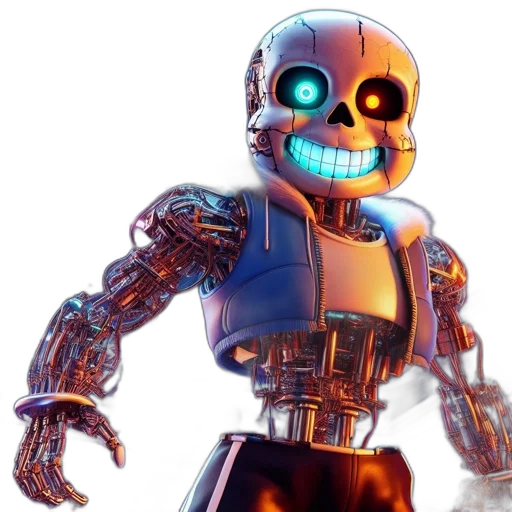 robot, weapon, 3d render, concept art transparent PNG cut-out