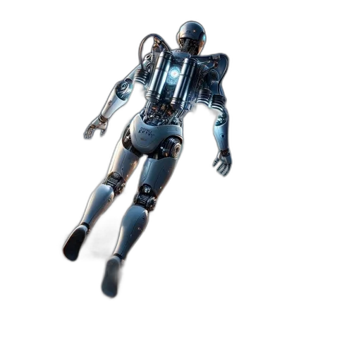 robot, weapon, jacket, creature transparent PNG cut-out
