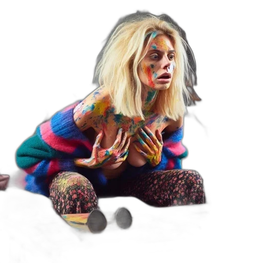 jacket, jewelry, hair, concept art transparent PNG cut-out