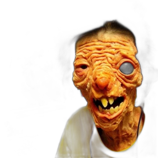 mask, creature, face, staff transparent PNG cut-out