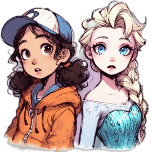 crown, face, staff, watercolor transparent PNG cut-out