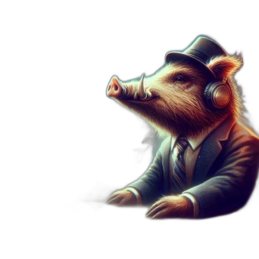 hat, animal, creature, staff transparent PNG cut-out