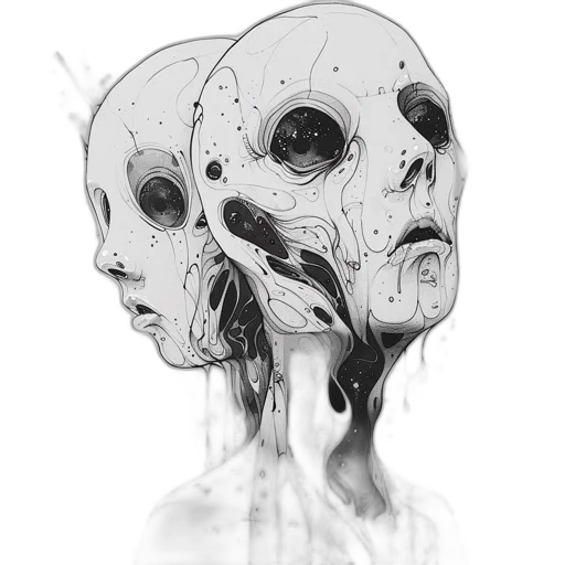 mask, robot, face, creature transparent PNG cut-out
