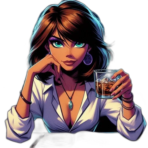 comic book art, cartoon, pixel art, anime transparent PNG cut-out