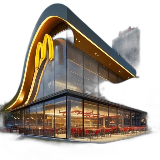 building, food, 3d render, photorealistic transparent PNG cut-out