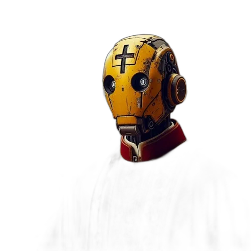 mask, robot, face, staff transparent PNG cut-out