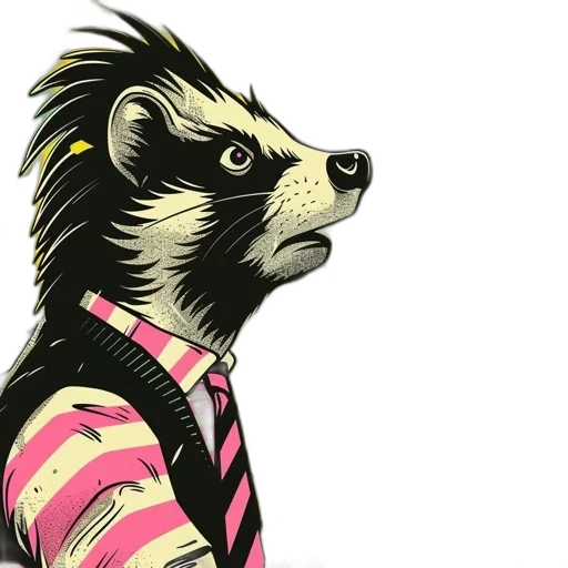 jacket, animal, cartoon, concept art transparent PNG cut-out