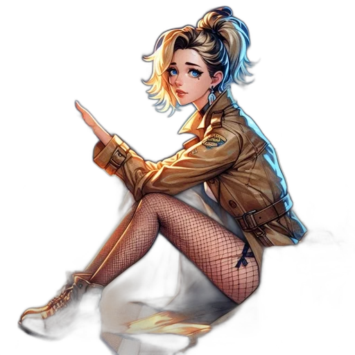 staff, jacket, weapon, concept art transparent PNG cut-out