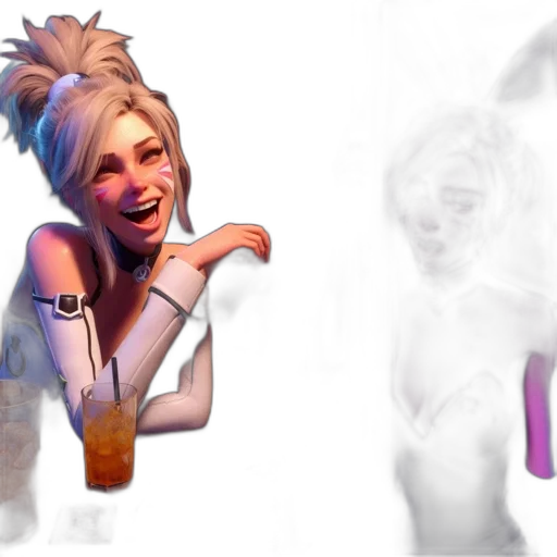 concept art, photorealistic, vaporwave, 3d render transparent PNG cut-out