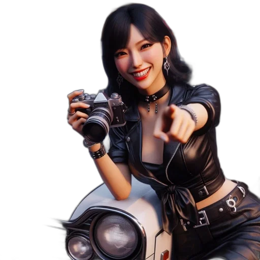 weapon, robot, staff, jacket transparent PNG cut-out
