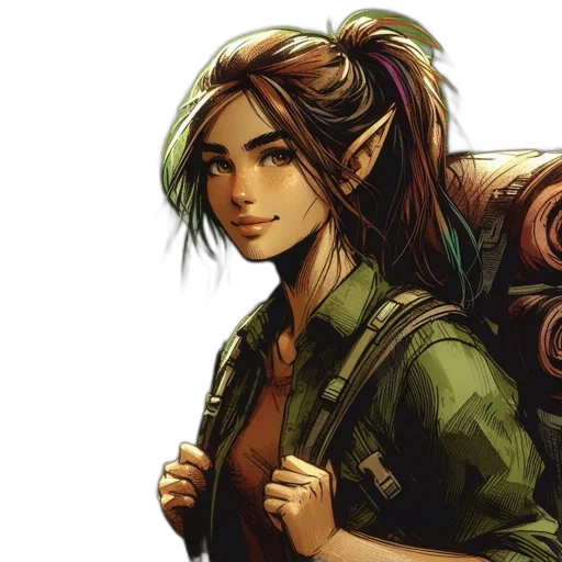 concept art, comic book art, fantasy art, pixel art transparent PNG cut-out