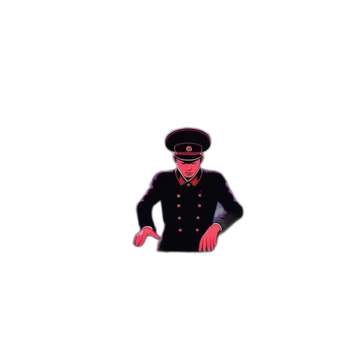 staff, hat, robot, face transparent PNG cut-out