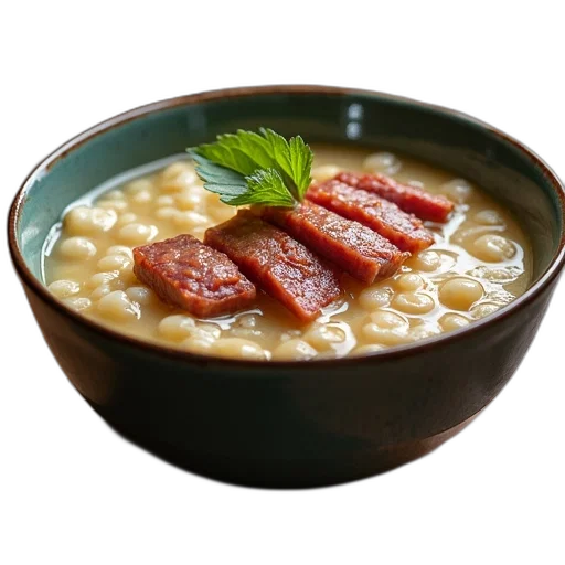 food, photorealistic, bowl, porridge transparent PNG cut-out