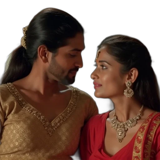 anusha, kunmi, scene, veer transparent PNG cut-out