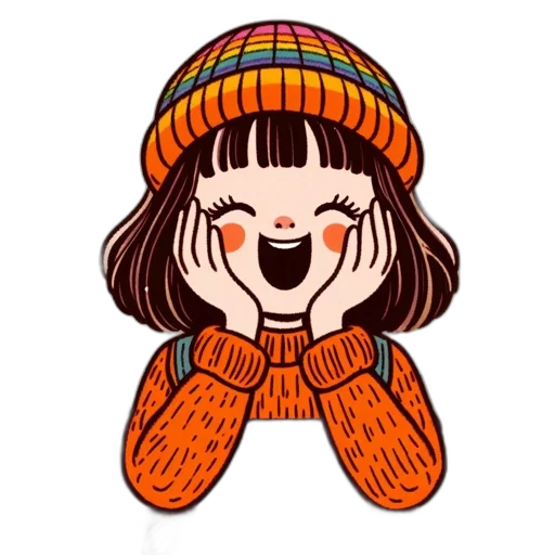 hat, face, jacket, mask transparent PNG cut-out