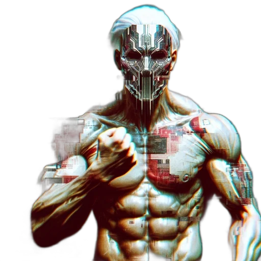 robot, comic book art, cyberpunk, concept art transparent PNG cut-out