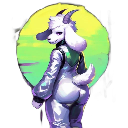 jacket, staff, creature, robot transparent PNG cut-out