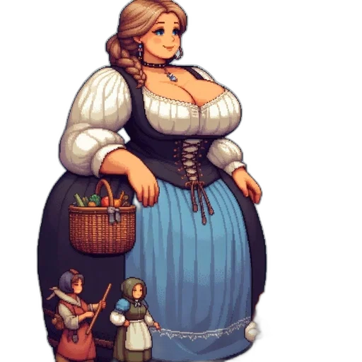 dress, bottle, pixel art, concept art transparent PNG cut-out