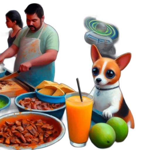 food, animal, 3d render, concept art transparent PNG cut-out