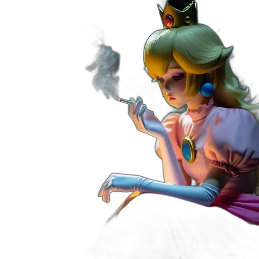 crown, dress, weapon, staff transparent PNG cut-out