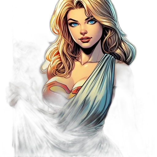 dress, comic book art, fantasy art, concept art transparent PNG cut-out