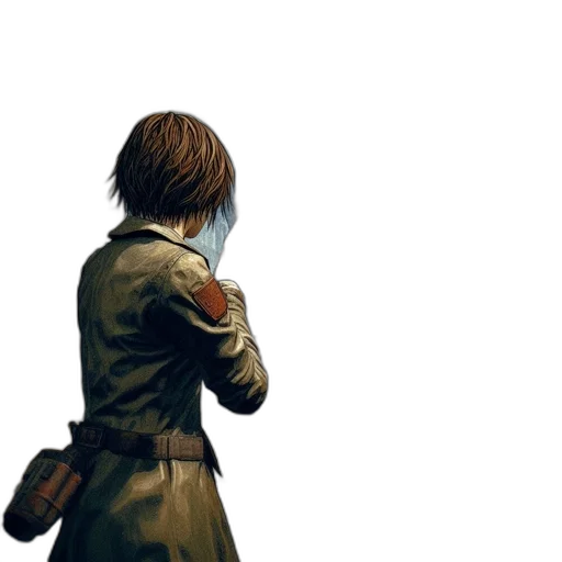 jacket, weapon, sword, face transparent PNG cut-out