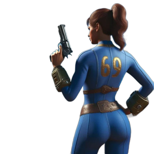 weapon, jacket, staff, concept art transparent PNG cut-out