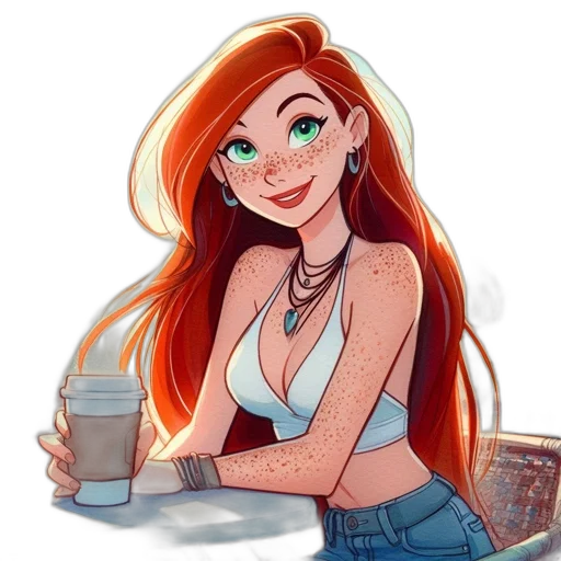 dress, cartoon, anime, comic book art transparent PNG cut-out