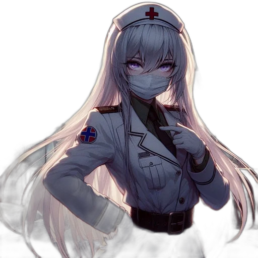 staff, mask, face, jacket transparent PNG cut-out