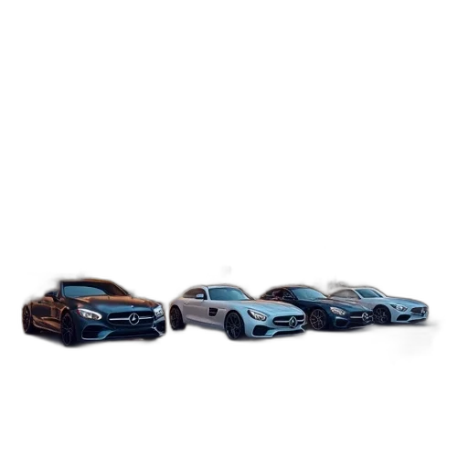 car, 3d render, concept art, blue transparent PNG cut-out