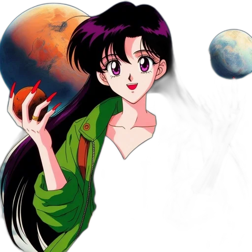 anime, cartoon, concept art, vaporwave transparent PNG cut-out