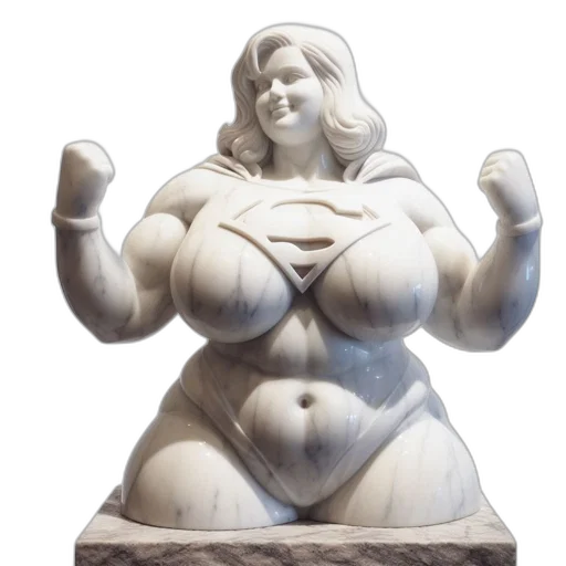 3d render, concept art, comic book art, supergirl transparent PNG cut-out