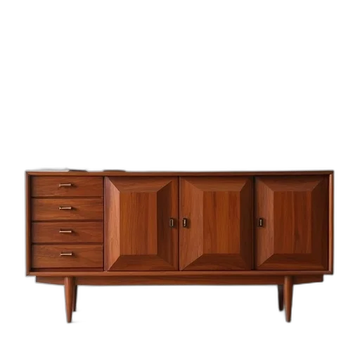 furniture, 3d render, mid, century transparent PNG cut-out