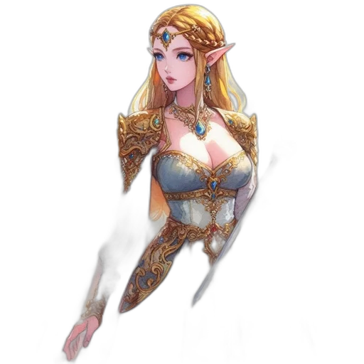 dress, sword, weapon, crown transparent PNG cut-out