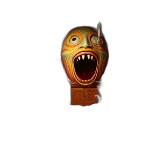 mask, creature, face, staff transparent PNG cut-out