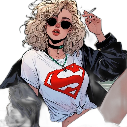 jacket, comic book art, concept art, cartoon transparent PNG cut-out